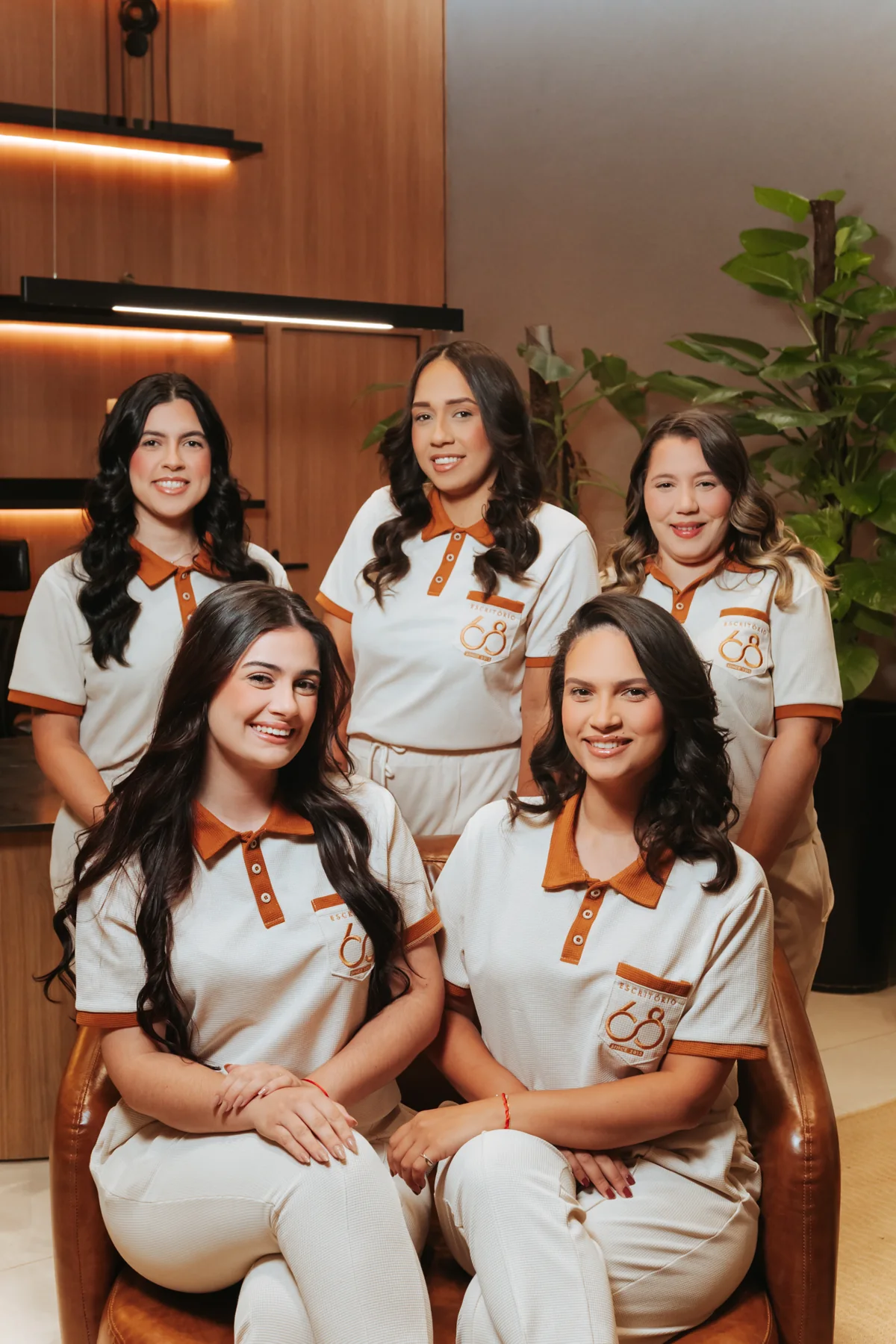 Profissionais da equipe contábil do Escritório 68